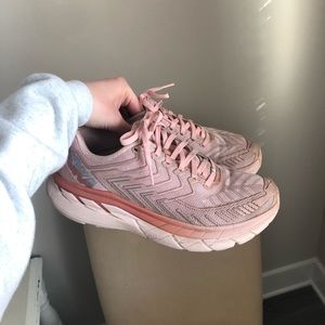 HOKA + OV Clifton Pink Athletic/Running Shoes